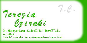 terezia cziraki business card